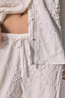 Довга піжама-сорочка із сатину