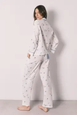 Довга піжама сорочкового типу з бавовни Hello Kitty