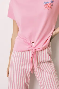 Длинная пижама в полоску Pink Panther