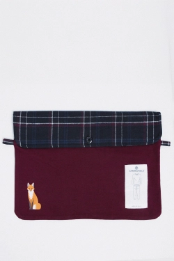 Довга піжама з картатої фланелі