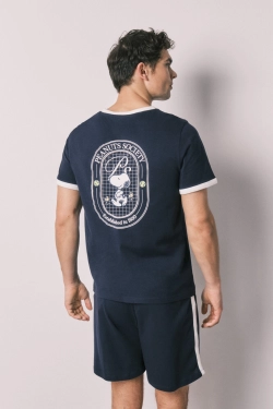 Чоловіча коротка піжама зі 100% бавовни Snoopy