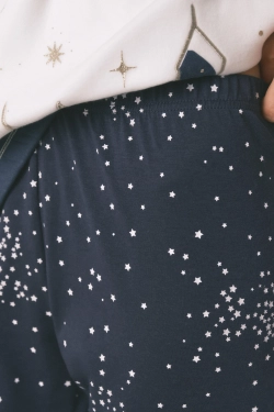 Довга флісова піжама з принтом "Hogwarts"