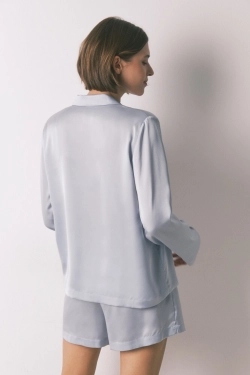 Классическая сатиновая пижама с шортами