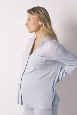 Довга піжама сорочкового крою "maternity" super soft.