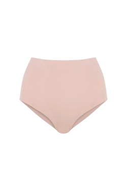 Бежеві коригуючі трусики з високою посадкою та ефектом push-up