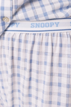 Классическая голубая хлопковая пижама Snoopy