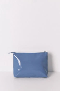 Середня подвійна косметичка зі штучної шкіри