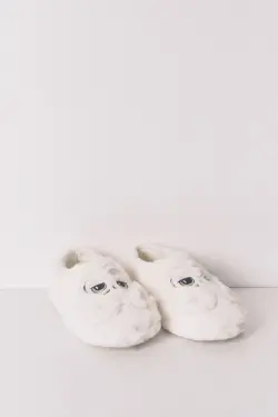 Капці домашні білі у формі Hedwig