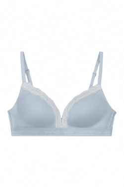 CHARMING Трикутний бавовняний бюстгальтер у рубчик