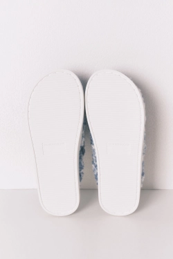 Домашние тапочки из мягкого флиса с нашивкой Медвежонок