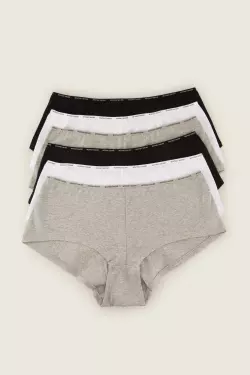 Набір із шести пар трусиків-кюлотів з органічної бавовни