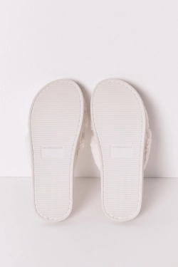 Білі домашні капці з овчини