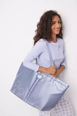 Большая синяя нейлоновая сумка