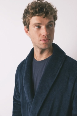 Чоловічий халат міді з м'якого флісу