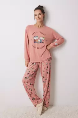 Дуже м'яка довга піжама Snoopy