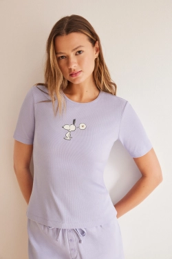 Короткая хлопковая пижама Snoopy
