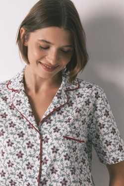 Хлопковая пижама с рождественским принтом