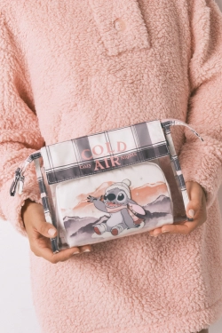 Набір із 3 косметичок Stitch у клітинку