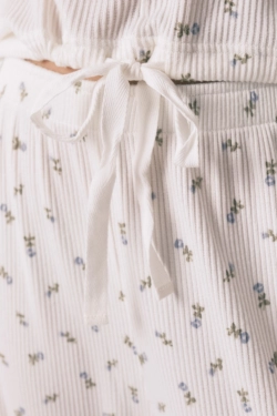 Піжама Mafalda в рубчик із квітковим принтом