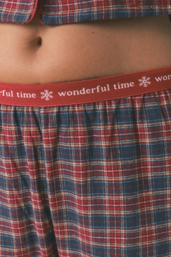 Піжама в клітинку зі 100% бавовни