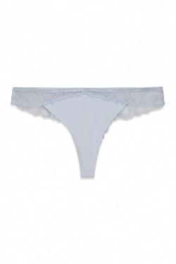 Трусики-танга из микрофибры и кружева