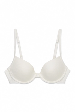 Білий бюстгальтер push-up із бавовни