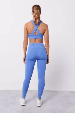 Блакитні легінси 4D Stretch