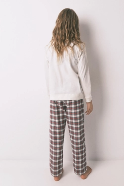 Дитяча бавовняна піжама в клітинку