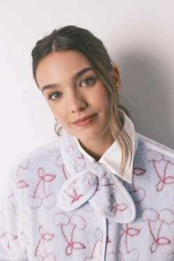 Флісовий халат з жакардовим ворсом