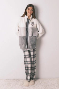 Халат міді Stitch із флісу