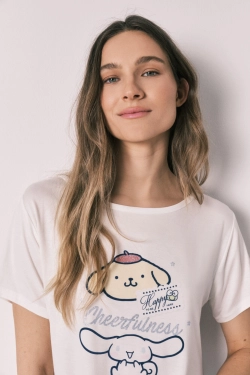 Довга піжама з принтом