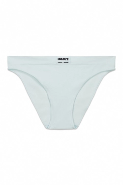 Классические бесшовные трусы голубого цвета