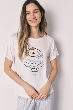 Довга піжама з принтом