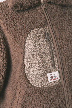 Короткий халат-пончо из мягкого флиса Snoopy