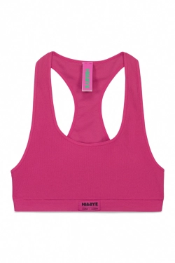 Розовый спортивный бесшовный бюстгальтер