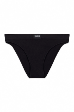 Классические бесшовные трусы чёрного цвета