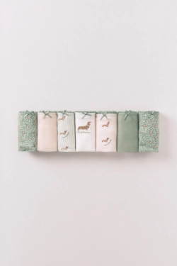 Набір із 7 трусиків-бразиліана із бавовни