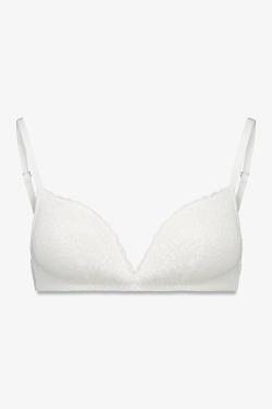 CHARMING белый кружевной бюстгальтер с формованной чашкой