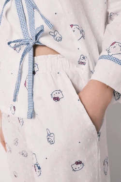 Довга піжама сорочкового типу з бавовни Hello Kitty