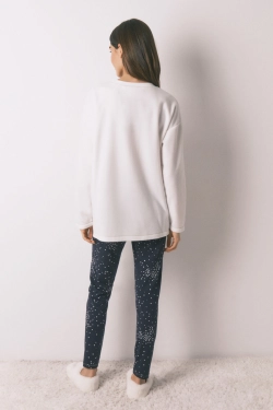 Довга флісова піжама з принтом "Hogwarts"