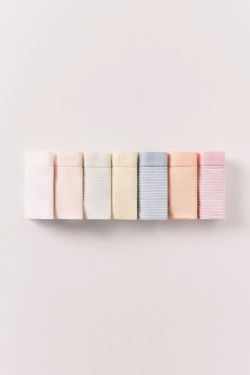 Набір із 7 бавовняних трусиків-танга з м'якої бавовни з логотипом