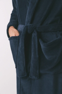 Чоловічий халат міді з м'якого флісу