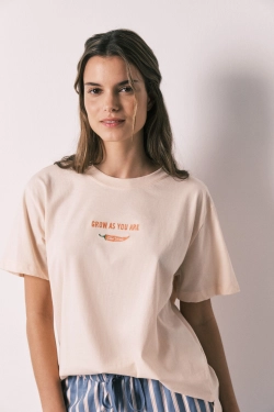 Помаранчева футболка з коротким рукавом зі 100% бавовни