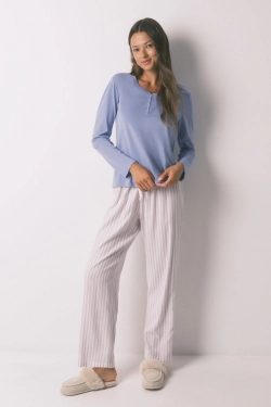 Футболка с длинным рукавом из хлопкового трикотажа