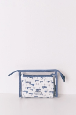 Набор из 3 косметичек с разными принтами