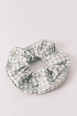 Максі-резинка в клітинку vichy зелена