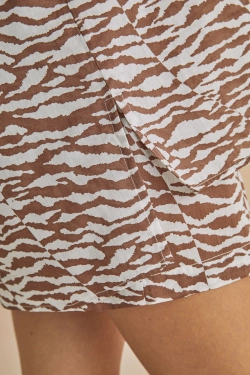 Сорочка зі 100% бавовни з принтом зебри