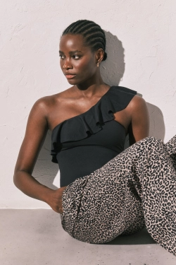 Легкі штани з анімалістичним принтом