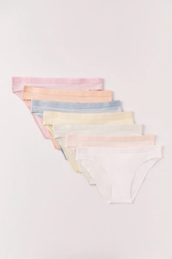 Набір із 7 класичних трусиків з м’якої бавовни з логотипом