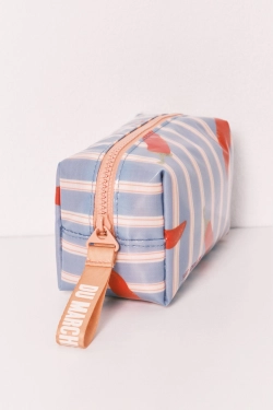 Маленькая водонепроницаемая косметичка в полоску